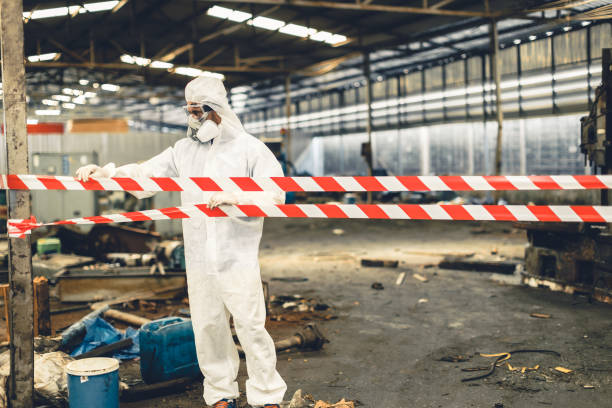 Professional Biohazard technician working in Petersburg, MI